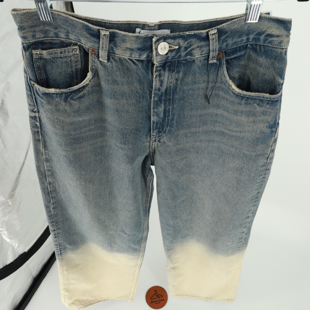 Zara Mid-Rise Wide Leg Ombré Jeans Size 6 NWOT - Picture 5 of 8